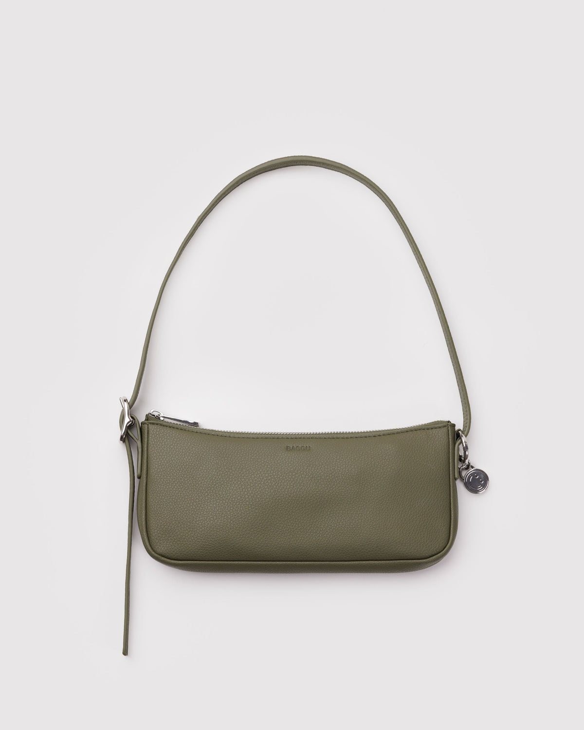 Recycled Leather Pochette - Loden